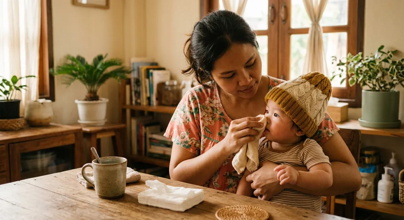 ลูกเป็นหวัด: ดูแลที่บ้าน และเมื่อไหร่ควรพบแพทย์